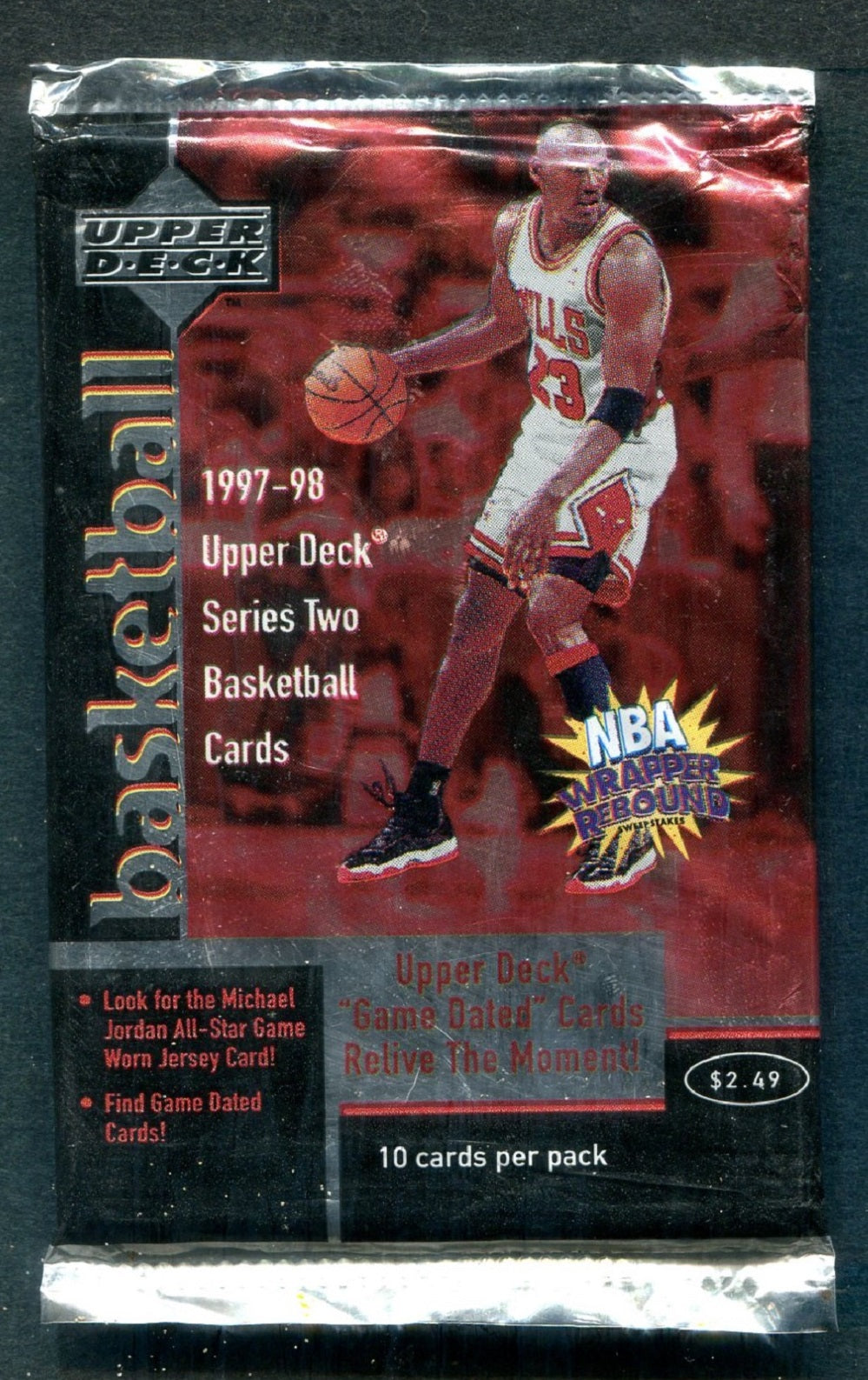 1997/98 Upper Deck Basketball Unopened Series 2 Pack (Retail) (Pre-Priced)(10)