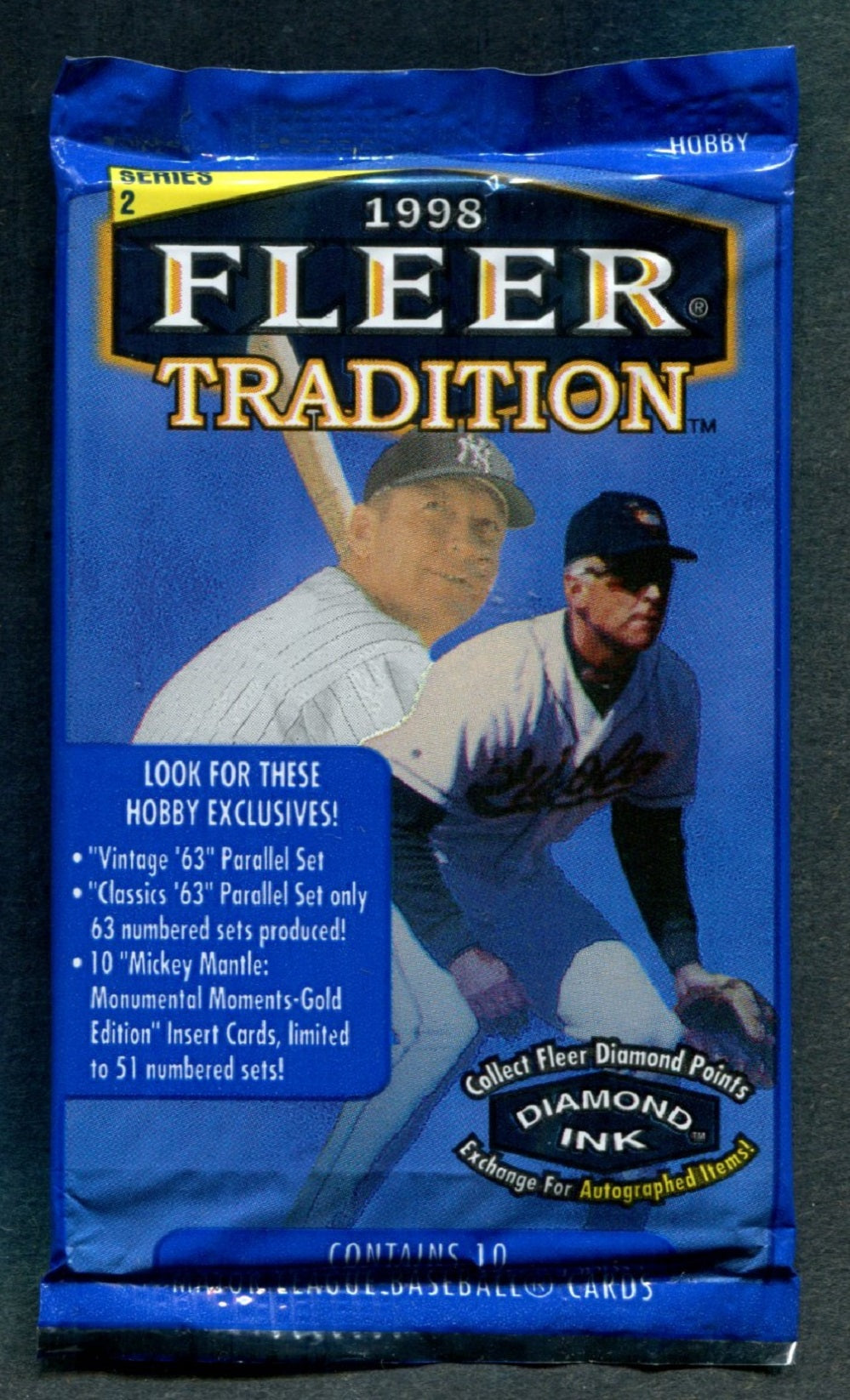 1998 Fleer Tradition Baseball Unopened Series 2 Pack (Hobby) (10)