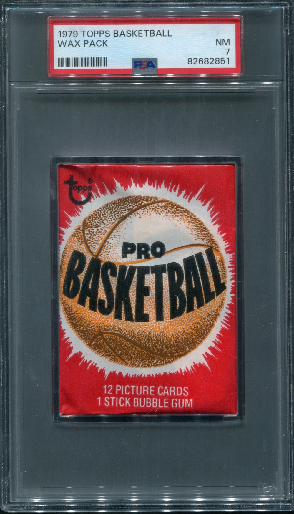1979 1979/80 Topps Basketball Unopened Wax Pack PSA 7 *2851