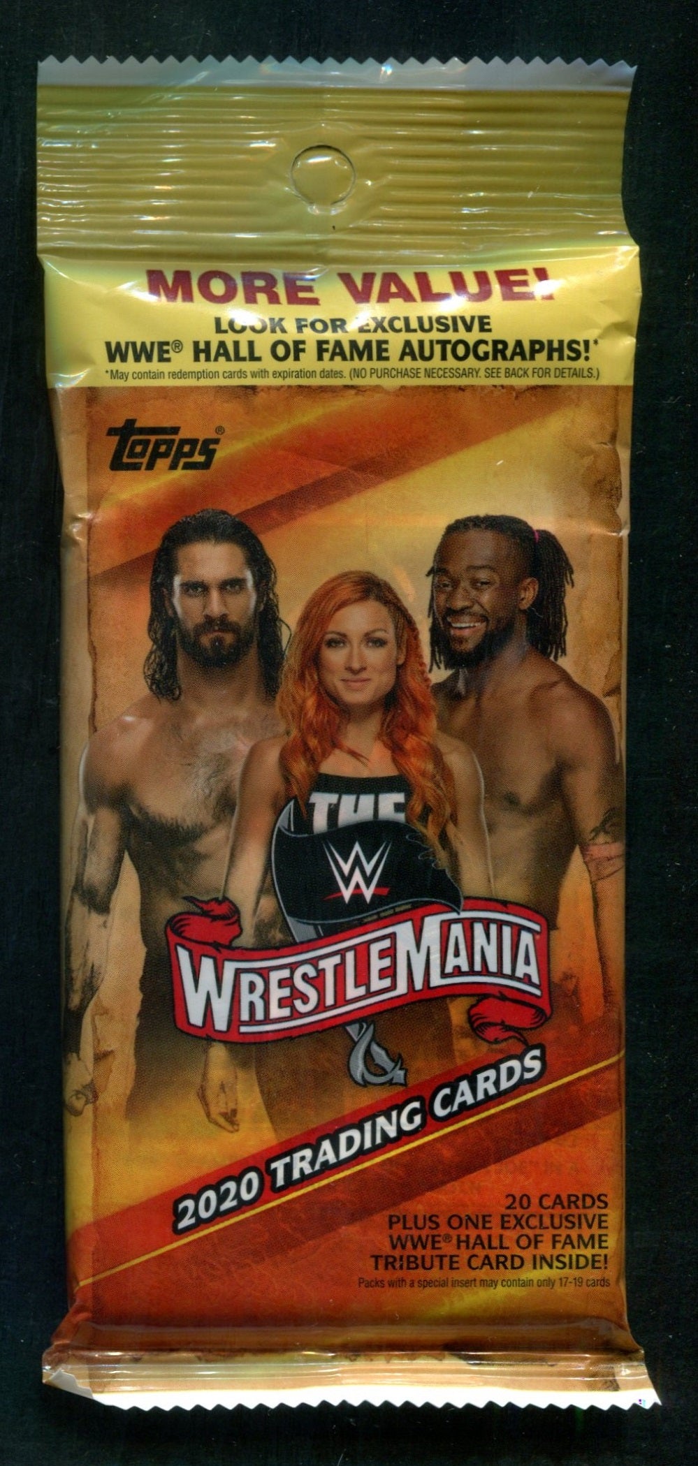 2020 Topps WWE Wrestling Road To WrestleMania Unopened Value Pack (20 + 1)