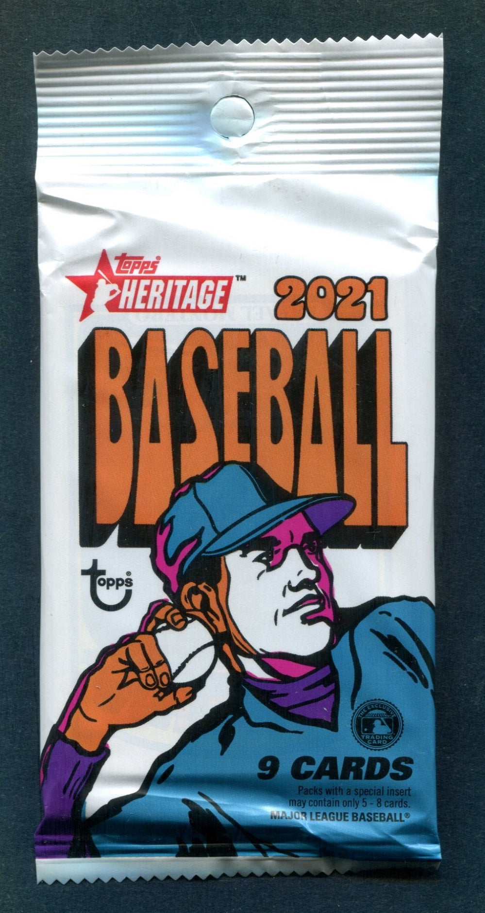 2021 Topps Heritage Baseball Unopened Hanger Pack (9)