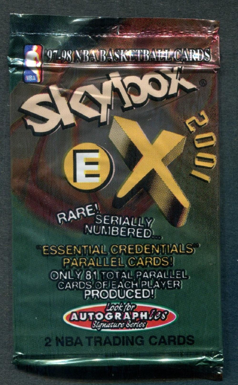 1997/98 Skybox E-X 2001 Basketball Unopened Pack (Hobby) (2)