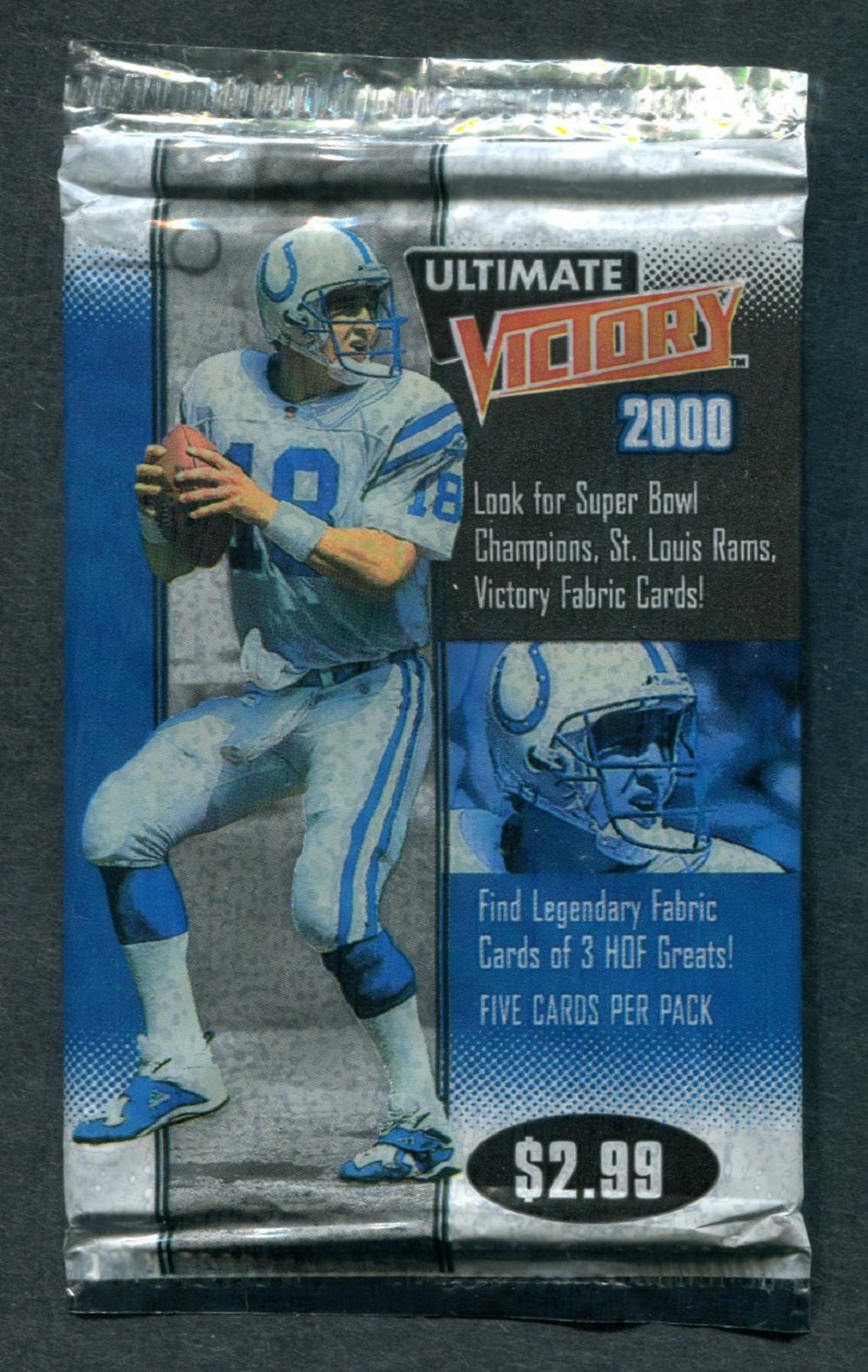 2000 Upper Deck Ultimate Victory Football Unopened Pack (Retail) (Pre-Priced) (5)
