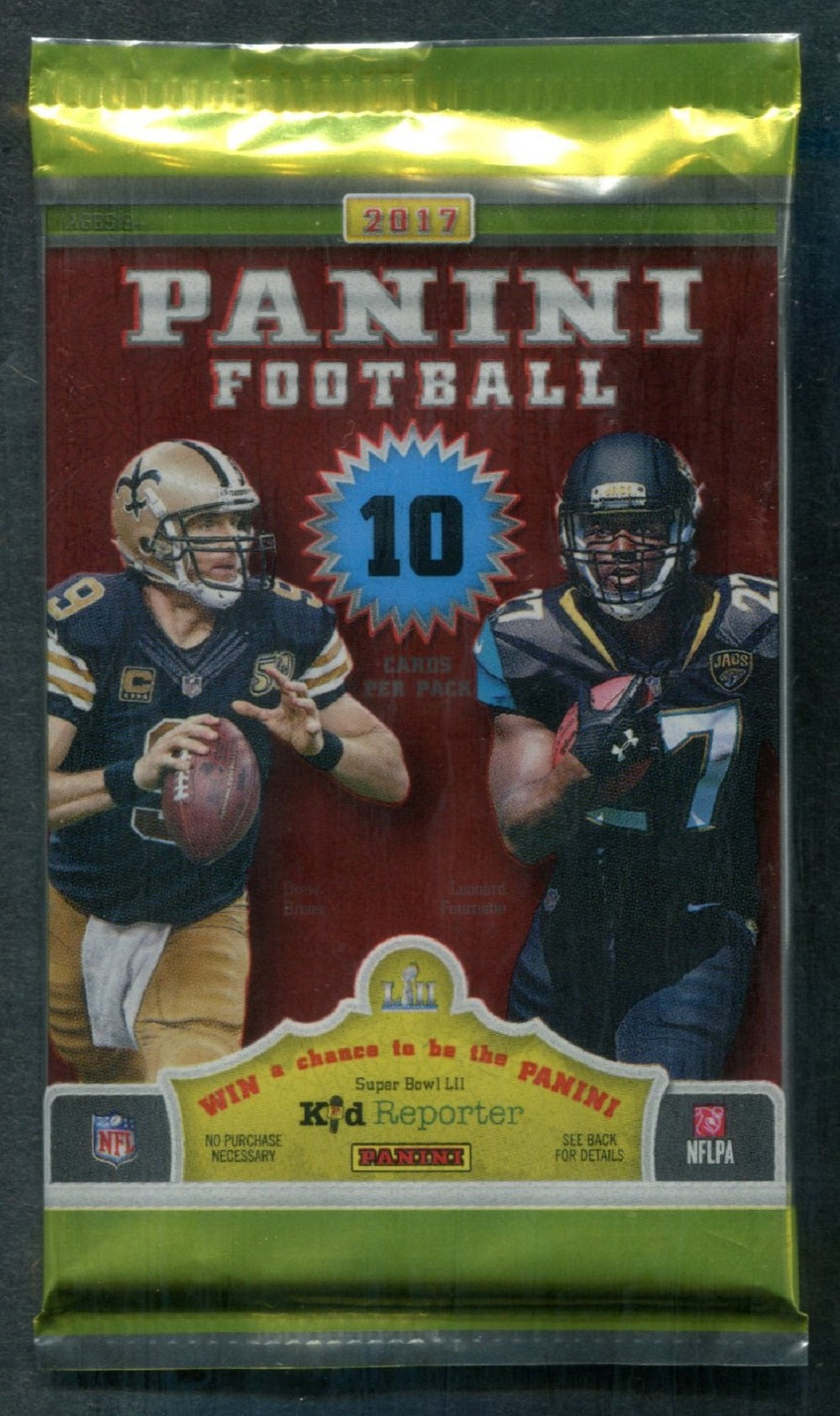 2017 Panini Football Unopened Pack (10 Cards)