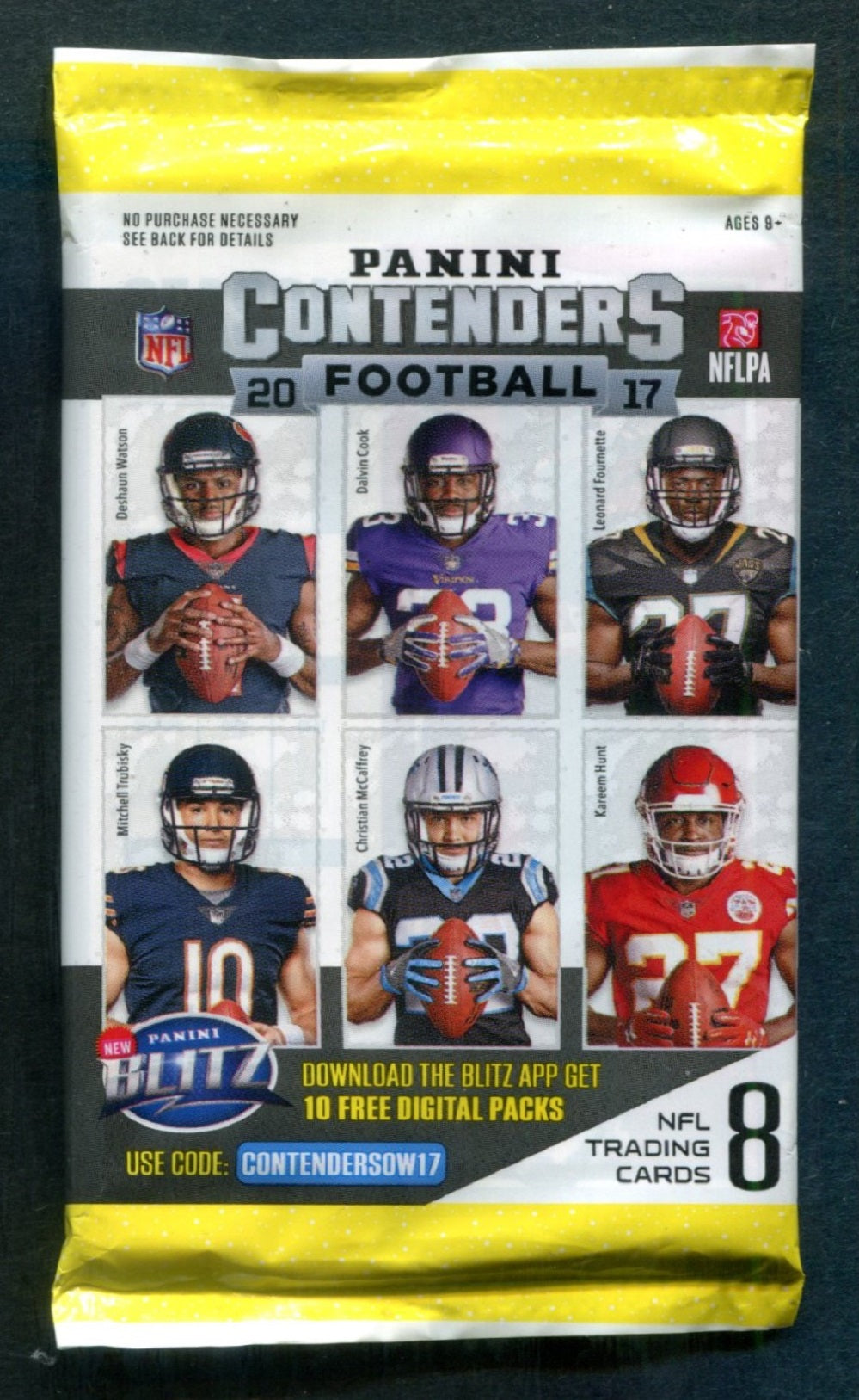 2017 Panini Contenders Football Unopened Pack (Retail) (8 Cards)