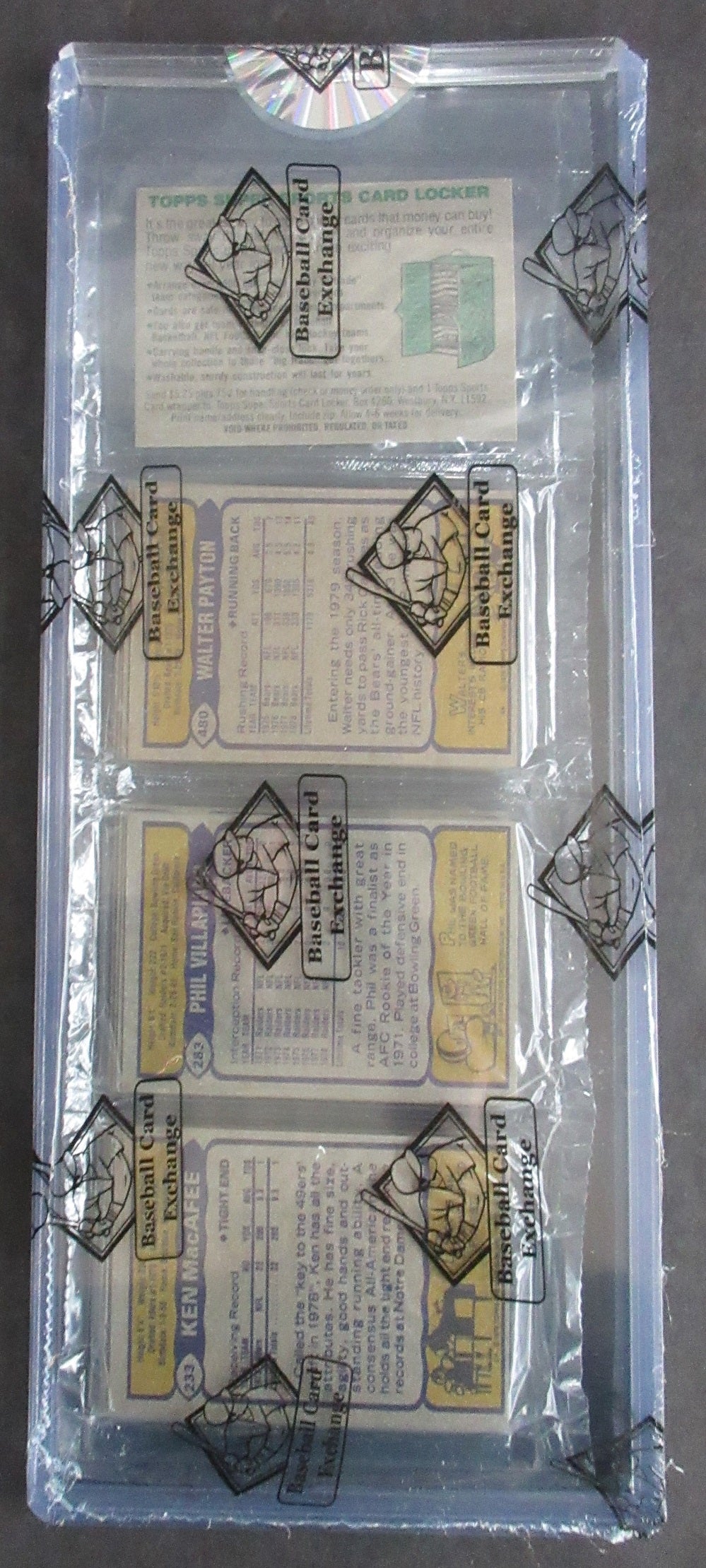 1979 Topps Football Unopened Rack Pack (BBCE) (Payton Back)