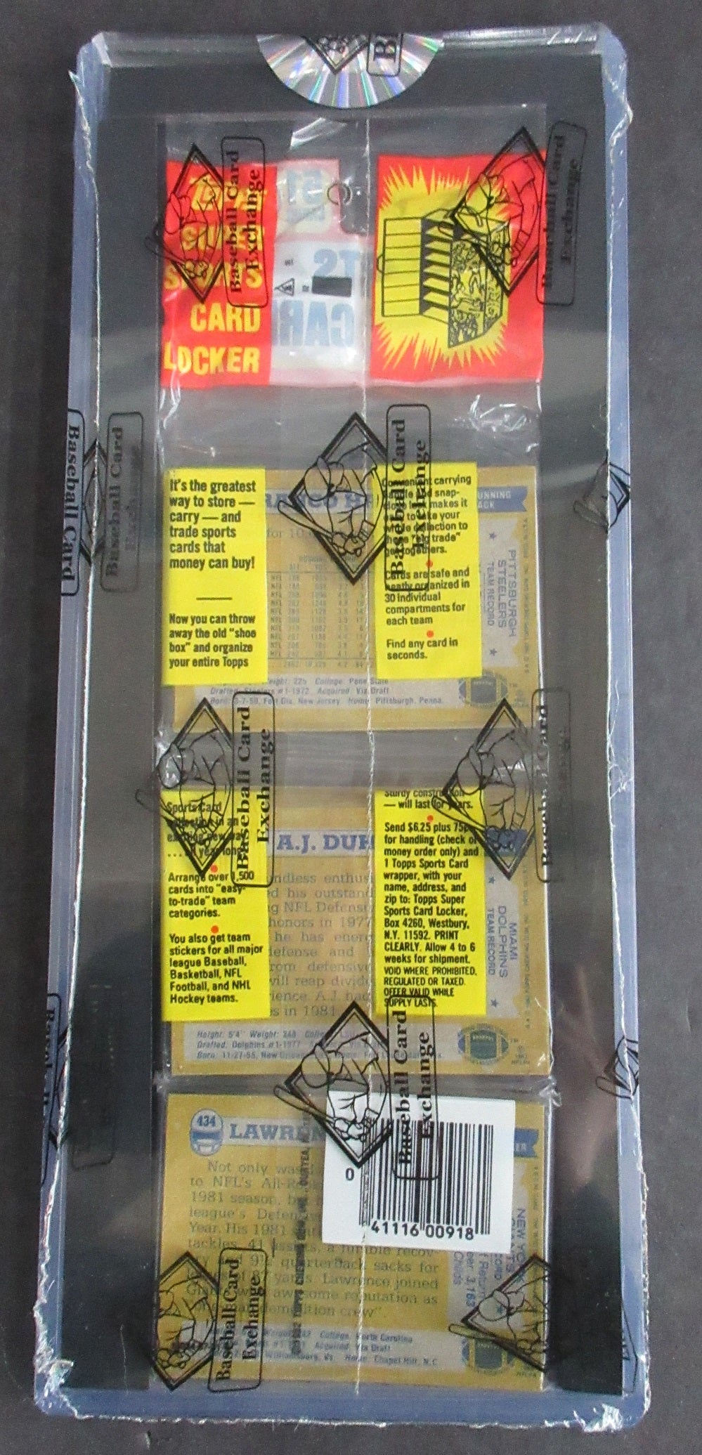 1982 Topps Football Unopened Rack Pack (BBCE) (Taylor RC Back)