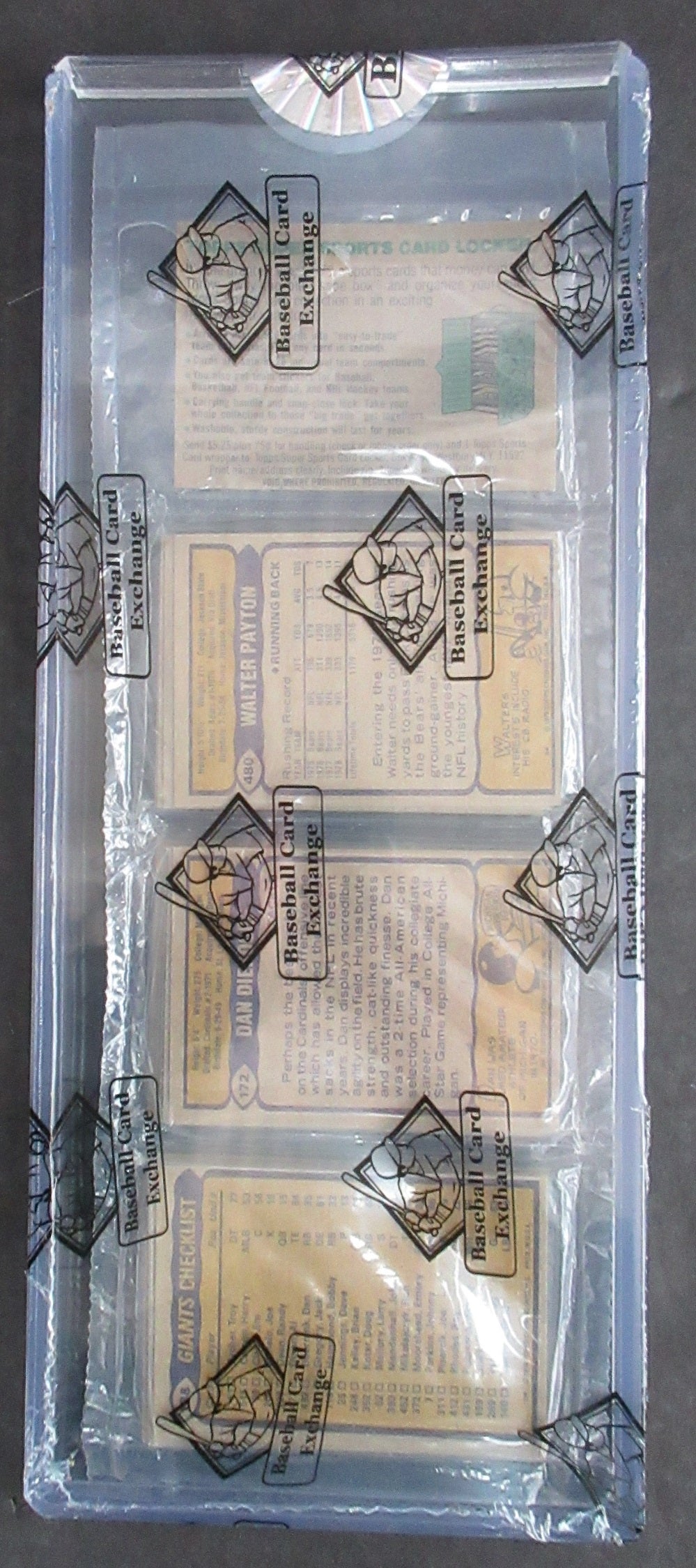 1979 Topps Football Unopened Rack Pack (BBCE) (Harris Top Payton Back)