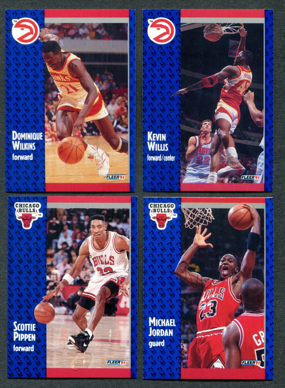 1991/92 Fleer Basketball Series 1 Complete Set NM/MT (240) (24-484)