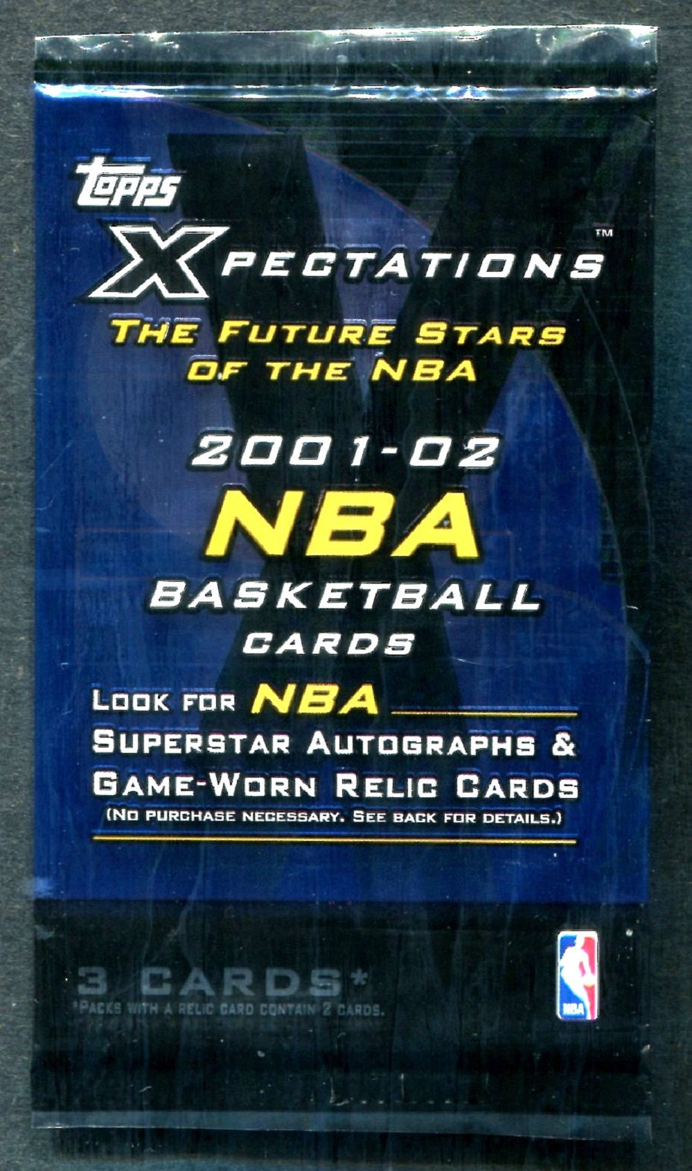 2001/02 Topps Xpectations Basketball Unopened Pack (3)