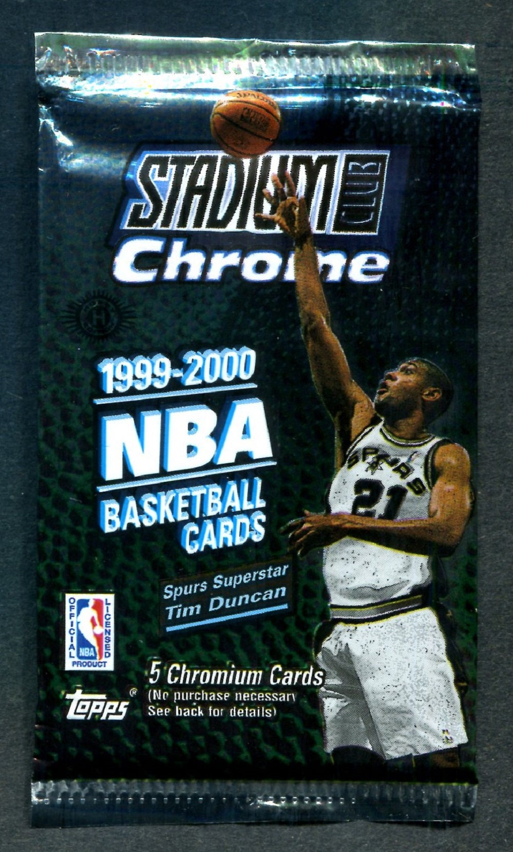1999/00 Topps Stadium Club Chrome Basketball Unopened Pack (Hobby) (5) (PS)