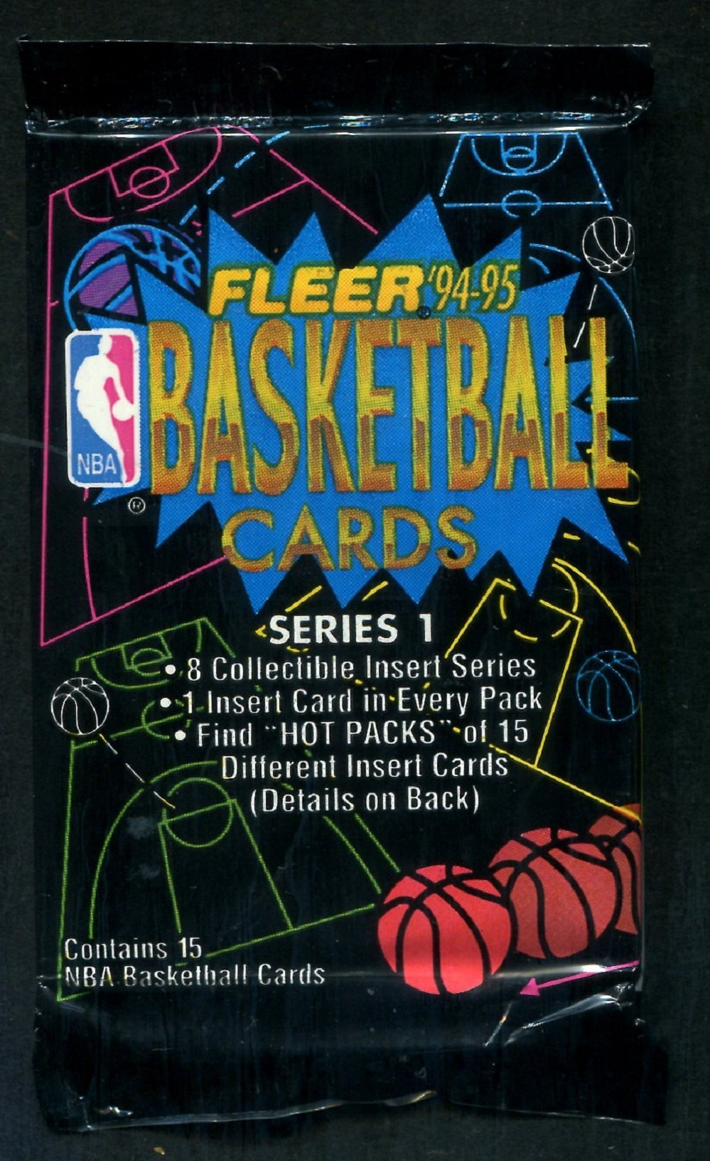 1994/95 Fleer Basketball Unopened Series 1 Pack (15)