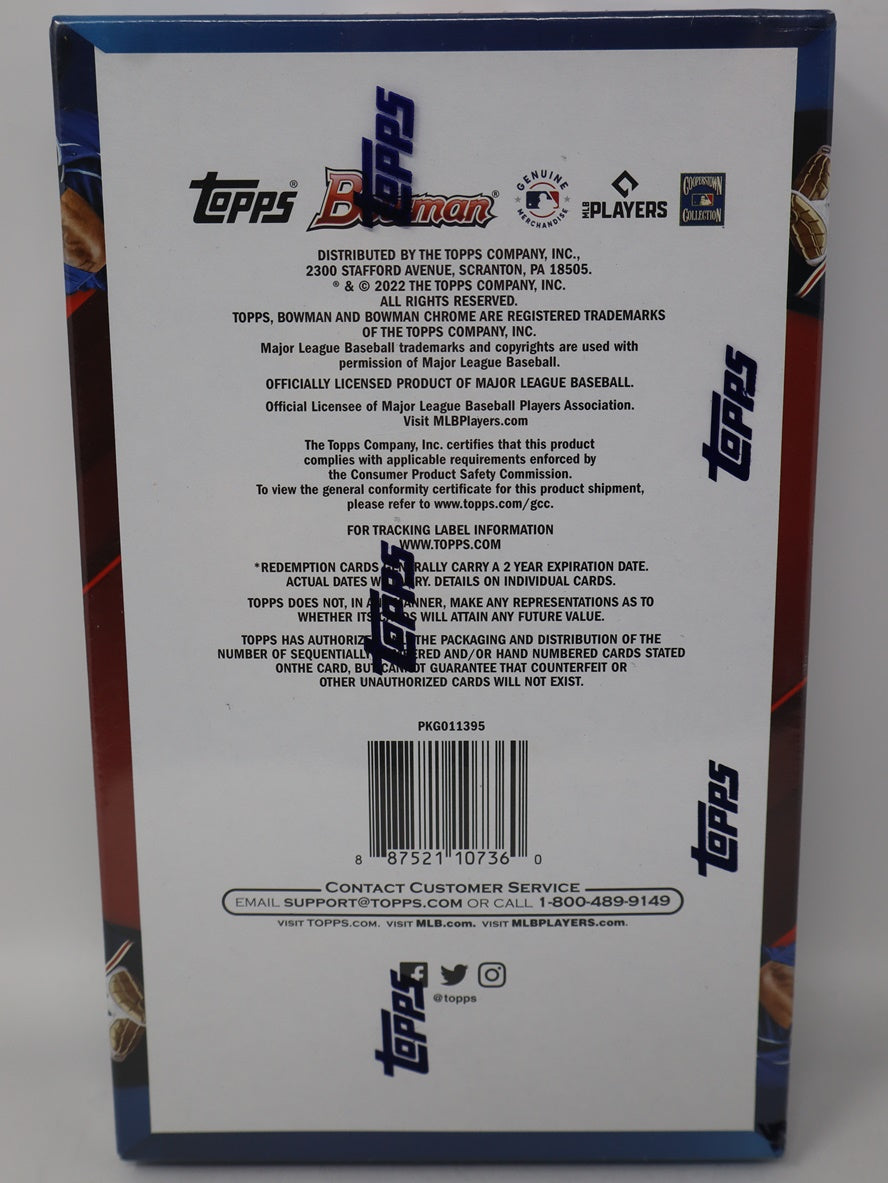 2022 Bowman Baseball Jumbo Box (Hobby) (12/32)