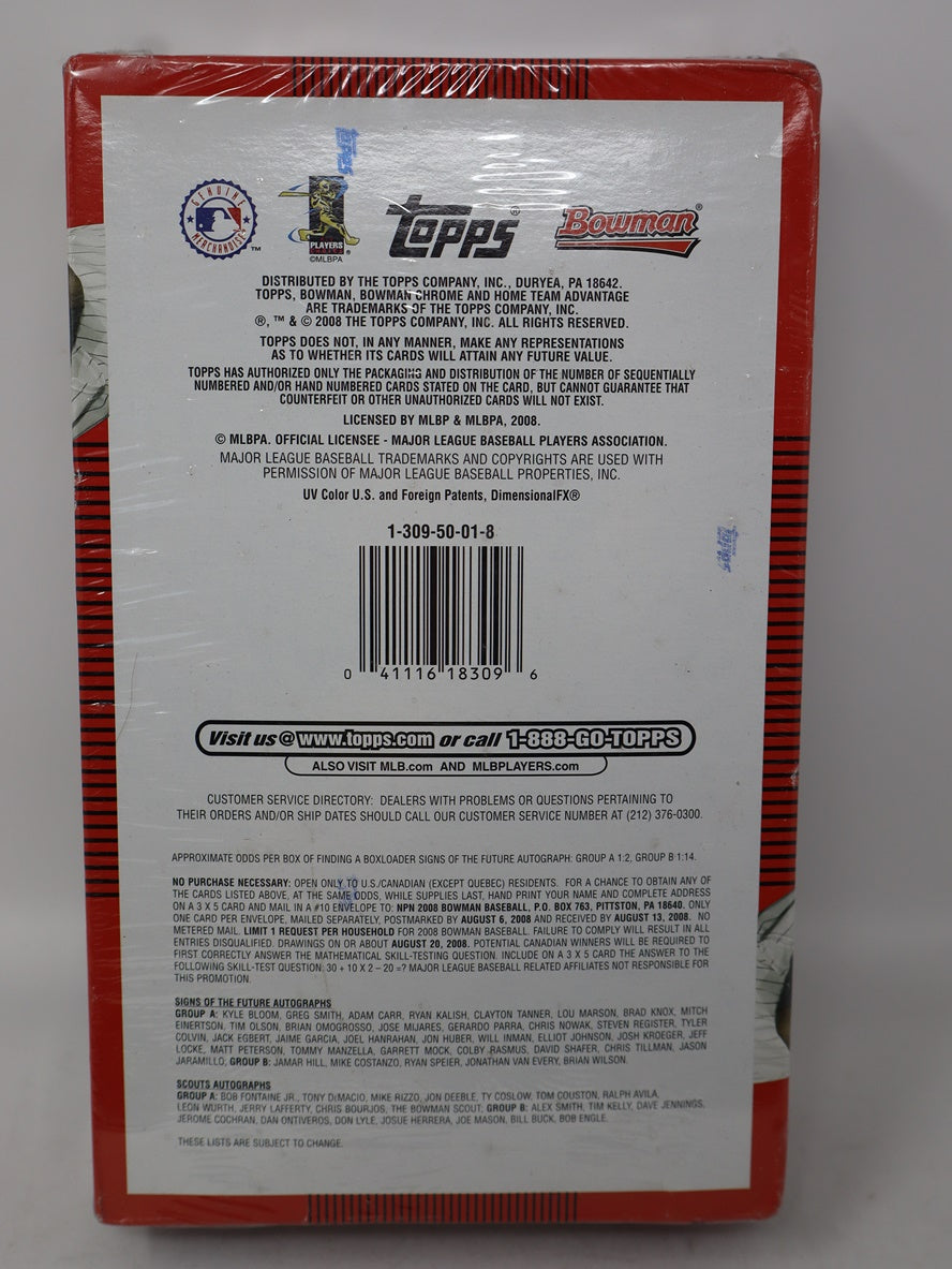 2008 Bowman Baseball Jumbo Box (HTA) (12/32)