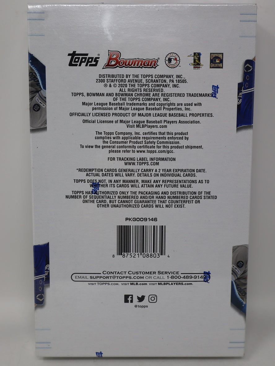 2020 Bowman Baseball Box (Hobby) (24/10)
