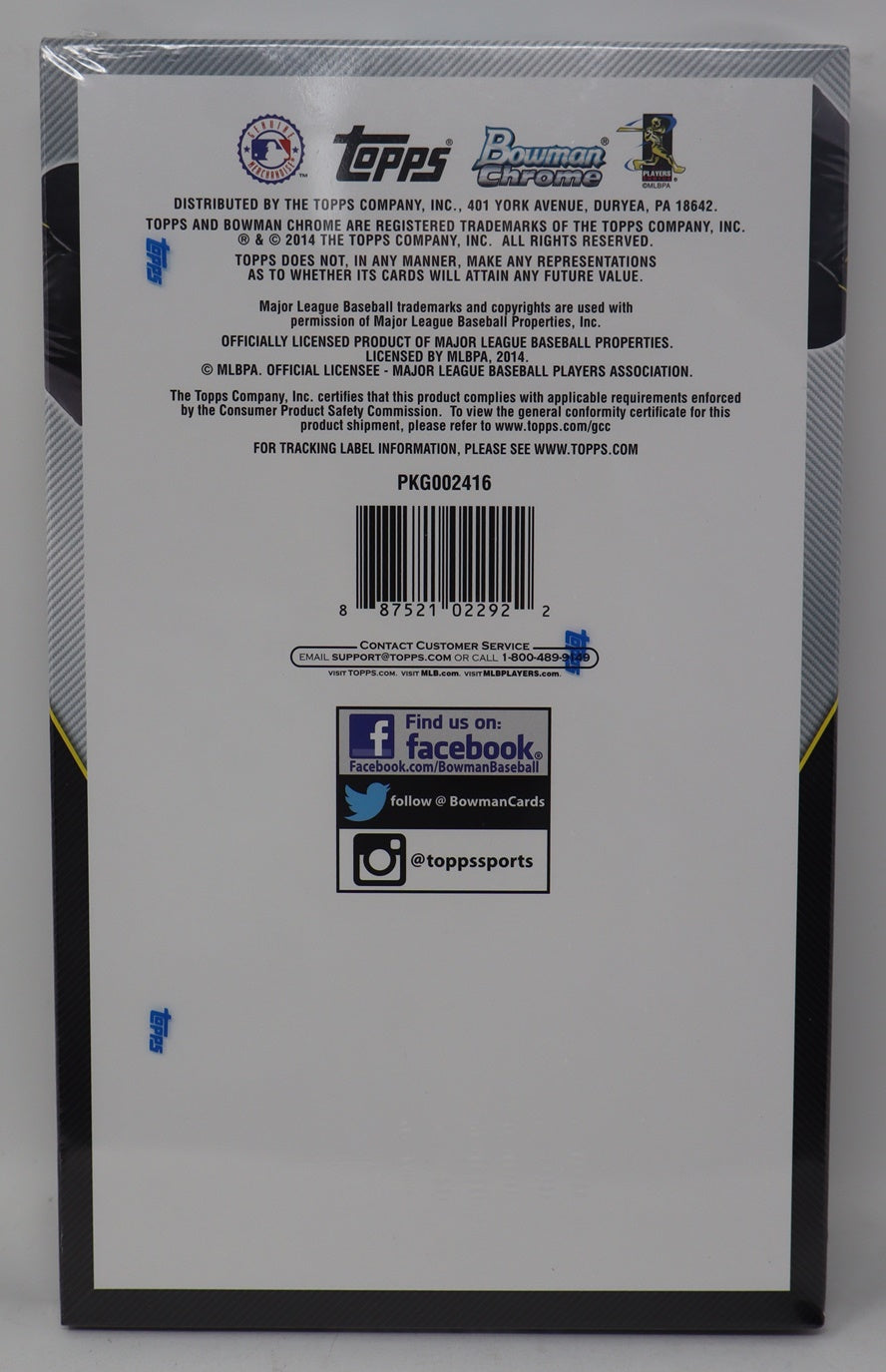 2014 Bowman Chrome Baseball Box (Hobby) (18/4)