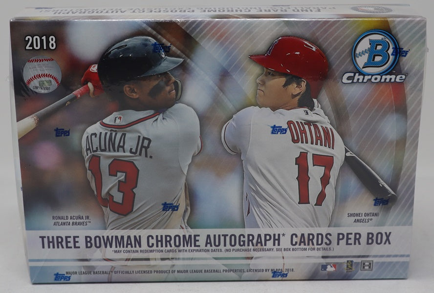 2018 Bowman Chrome Baseball Box (HTA) (3 Autos)