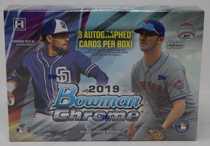 2019 Bowman Chrome Baseball Box (HTA) (3 Autos)