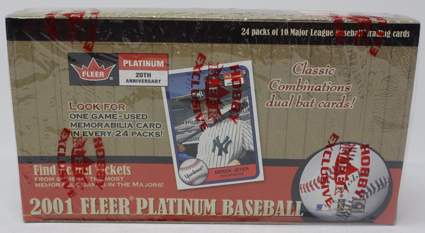2001 Fleer Platinum Baseball Box (Hobby) (24/10)