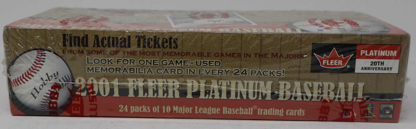 2001 Fleer Platinum Baseball Box (Hobby) (24/10)