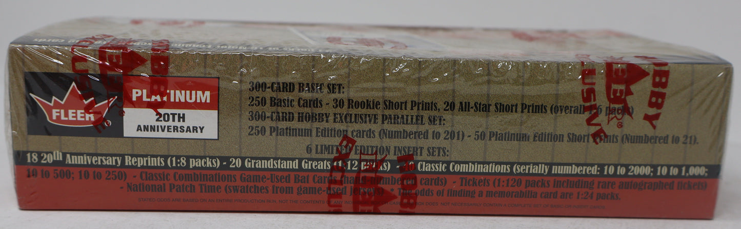 2001 Fleer Platinum Baseball Box (Hobby) (24/10)