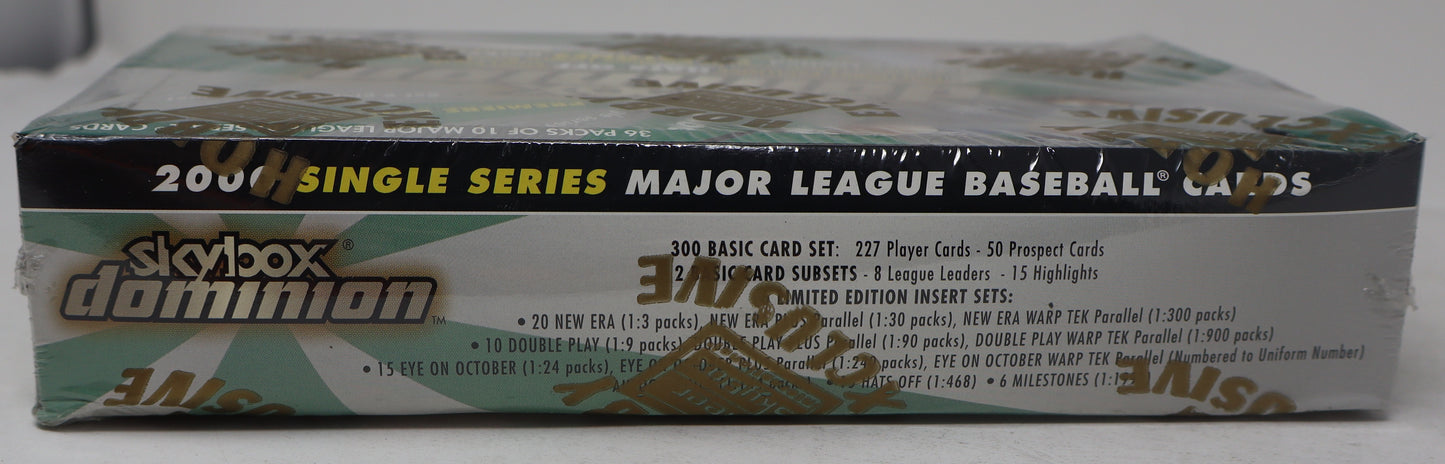 2000 Skybox Dominion Baseball Box (Hobby) (36/10)
