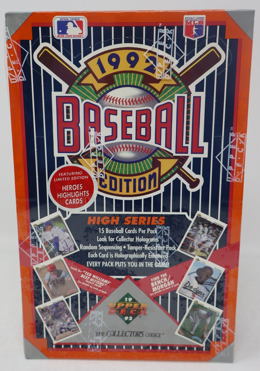 1992 Upper Deck Baseball High Series Box