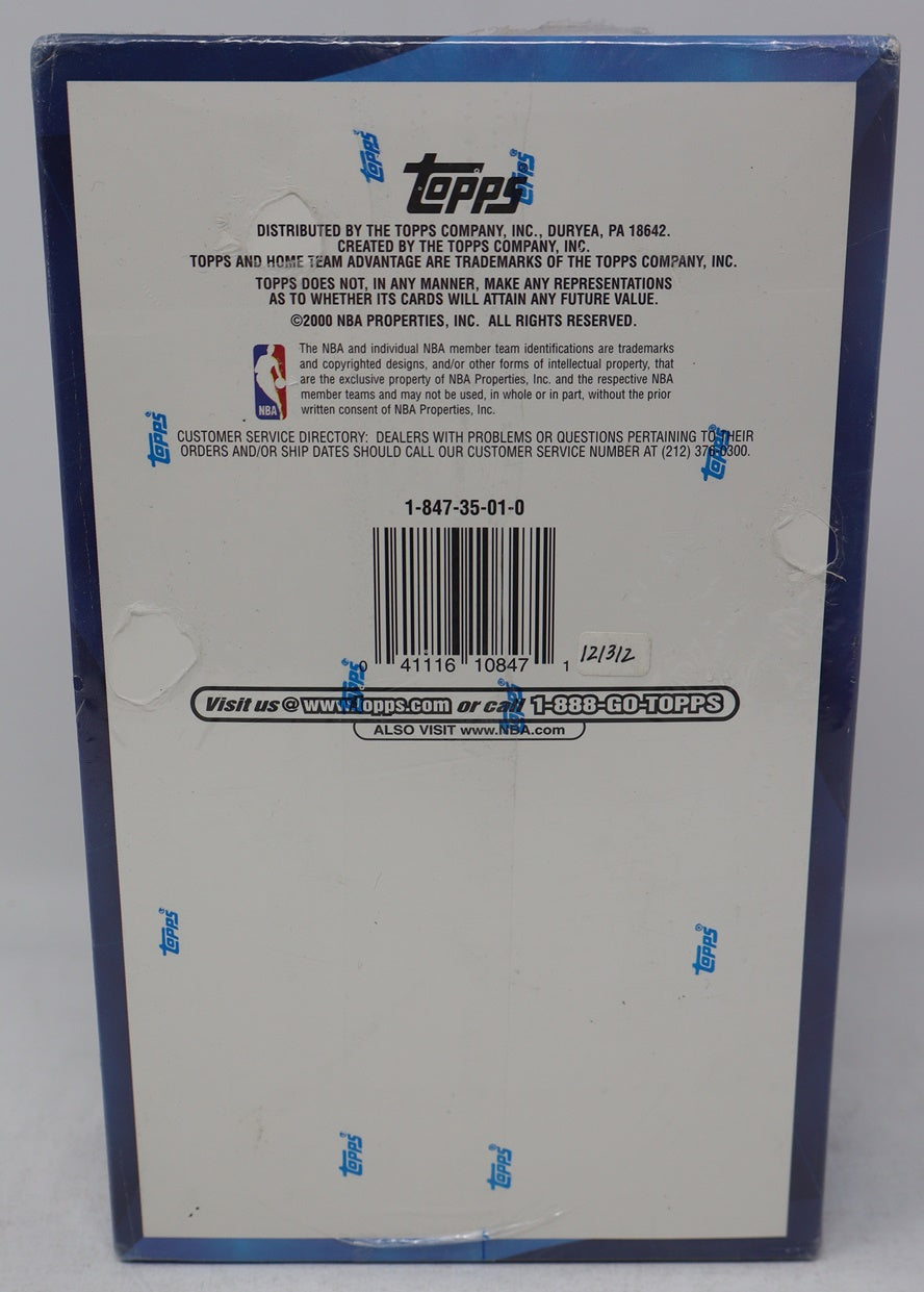 2000/01 Topps Basketball Series 1 Jumbo Box (HTA) (12/45)