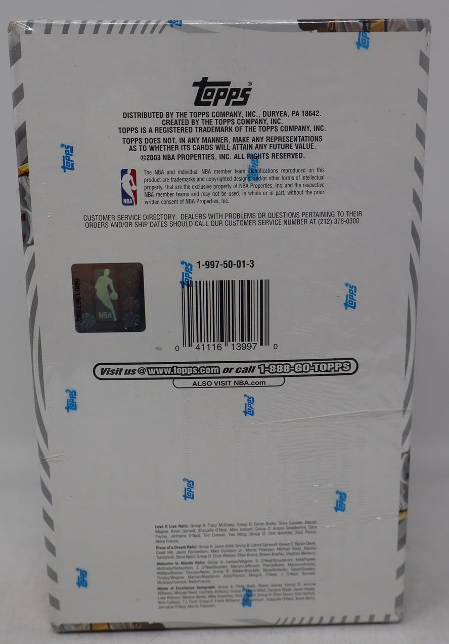 2003/04 Topps Basketball Box (Hobby) (36/10)