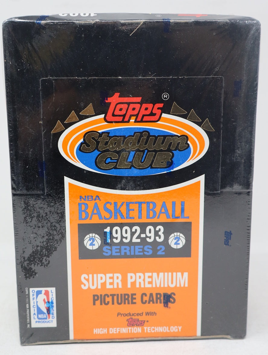 1992/93 Topps Stadium Club Basketball Series 2 Box (36/15)