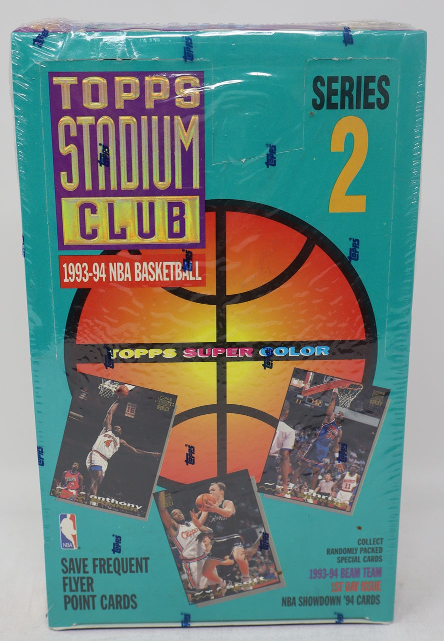 1993/94 Topps Stadium Club Basketball Series 2 Box (24/12)