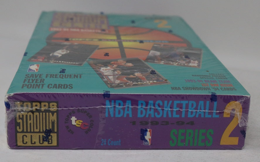 1993/94 Topps Stadium Club Basketball Series 2 Box (24/12)