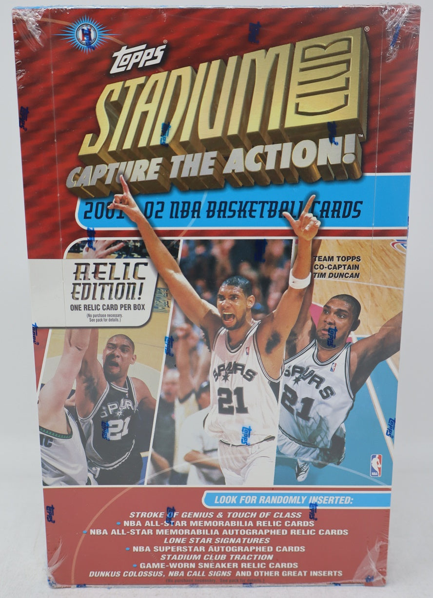 2001/02 Topps Stadium Club Basketball Box (Relic Edition) (Hobby) (24/6)