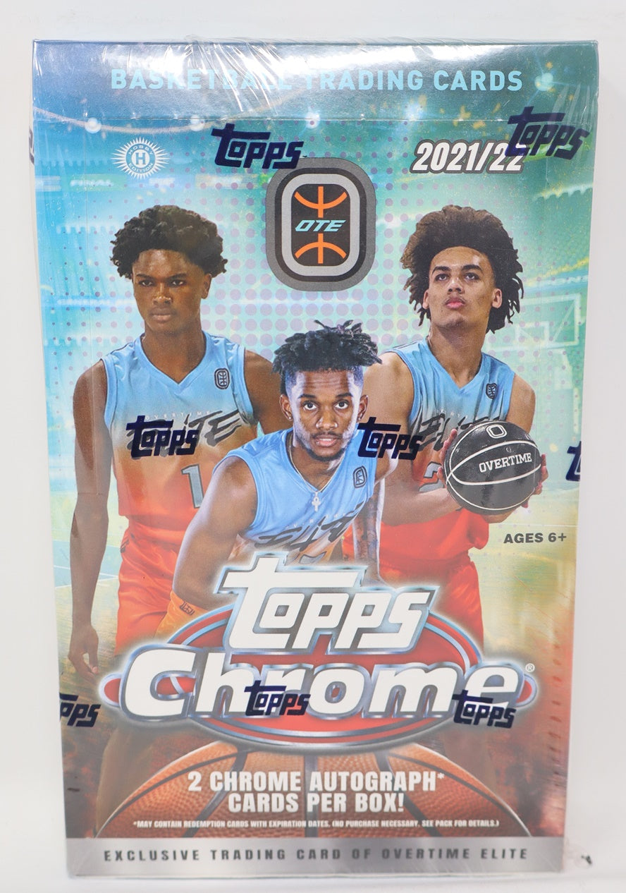 2021/22 Topps Chrome Overtime Elite Basketball Box (OTE) (Hobby) (18/4)