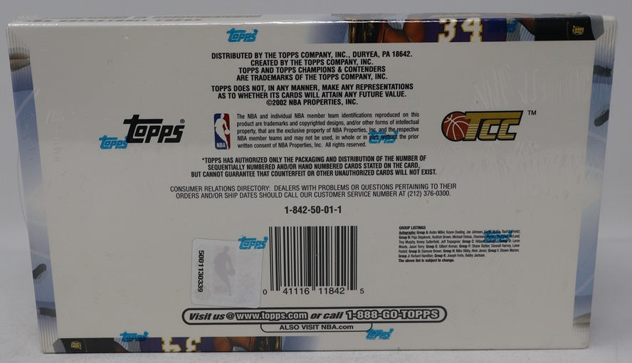 2001/02 Topps Champions & Contenders Basketball Box (Hobby) (24/6)