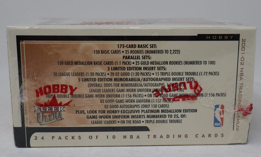 2001/02 Fleer Ultra Basketball Box (Hobby) (24/10)