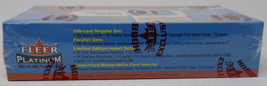 2001/02 Fleer Platinum Basketball Box (Hobby) (24/10)