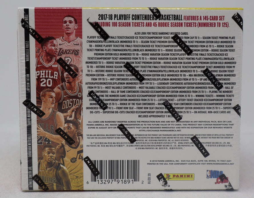 2017/18 Panini Contenders Basketball Box (Hobby) (12/10)