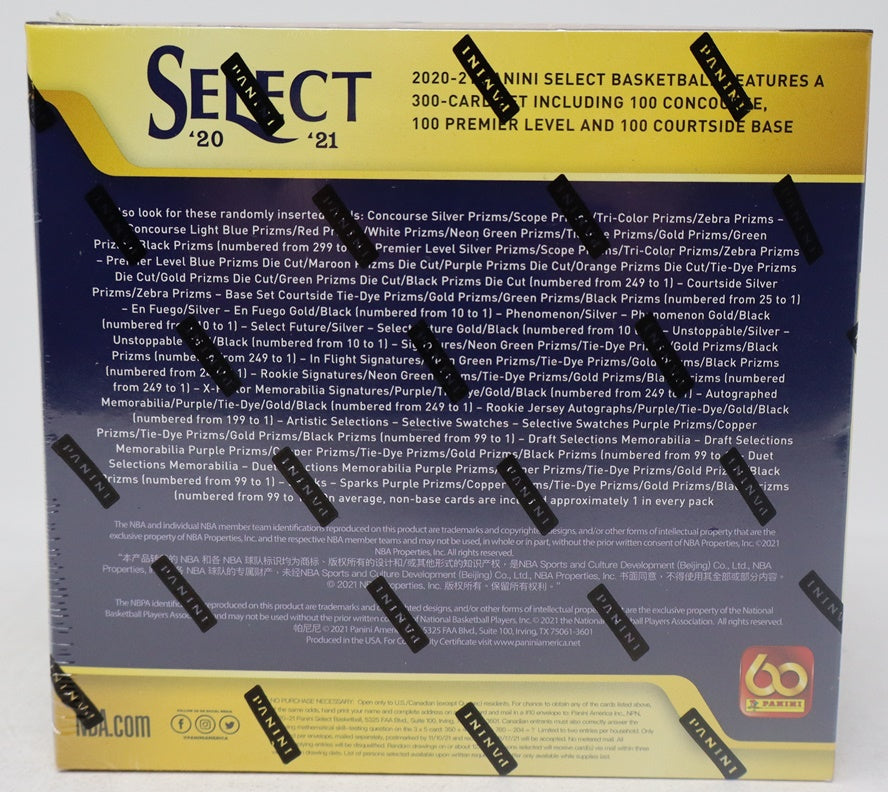 2020/21 Panini Select Basketball Box (Hobby) (12/5)