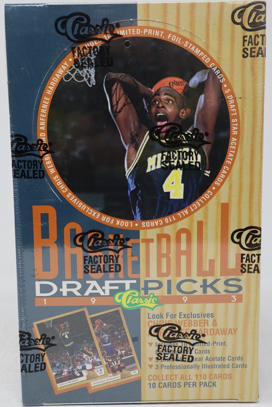 1993/94 Classic Draft Picks Basketball Box (36/10)