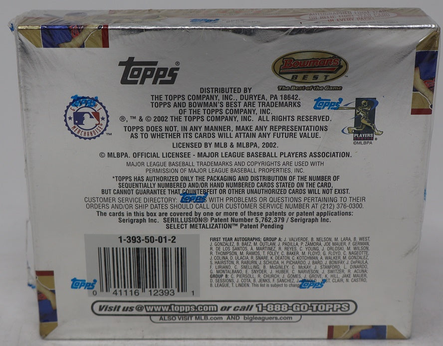 2002 Bowman's Best Baseball Box (Hobby) (10/5)