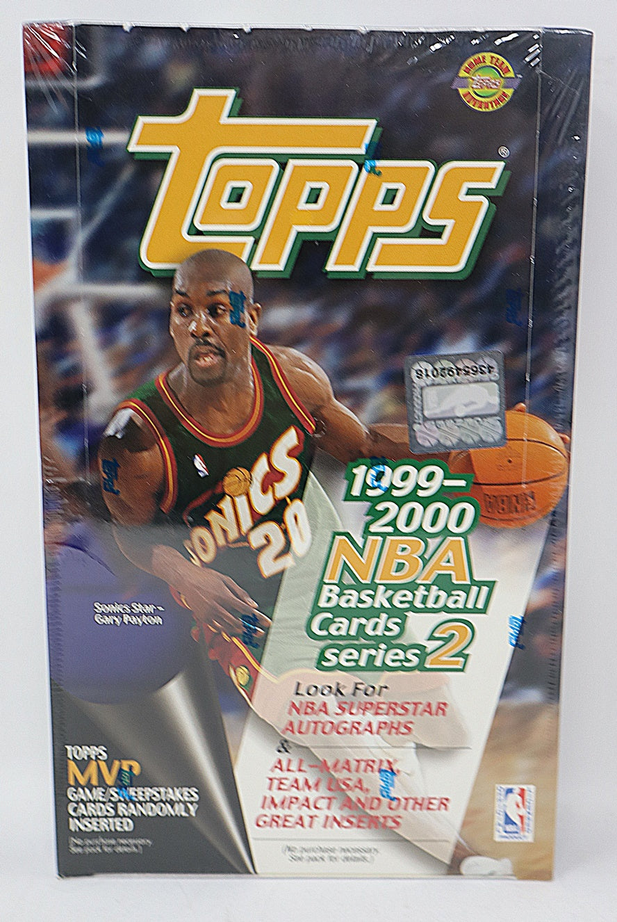 1999/00 Topps Basketball Series 2 Jumbo Box (HTA) (12/40)