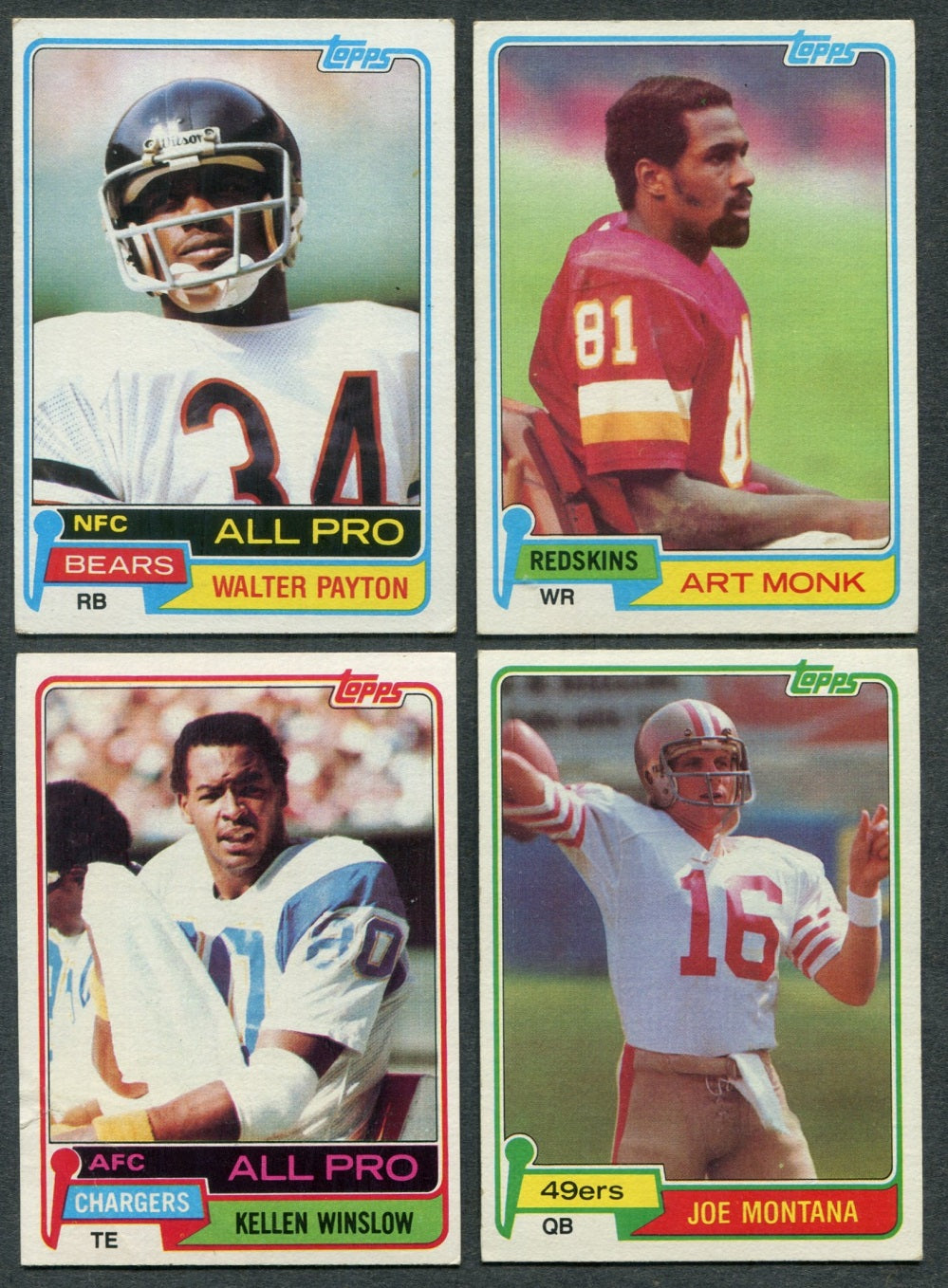 1981 Topps Football Complete Set EX EX/MT (528) (24-480)