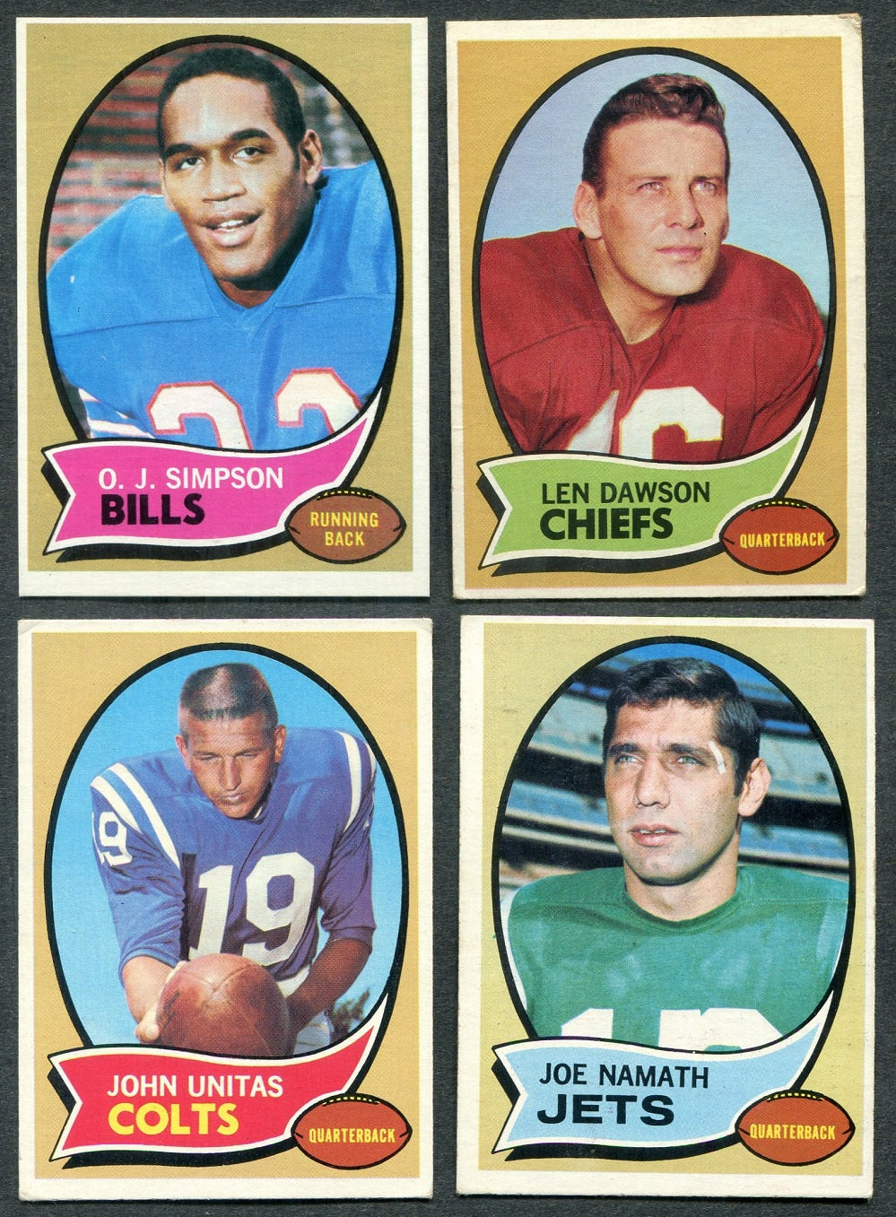 1970 Topps Football Complete Set EX (263) (24-632)