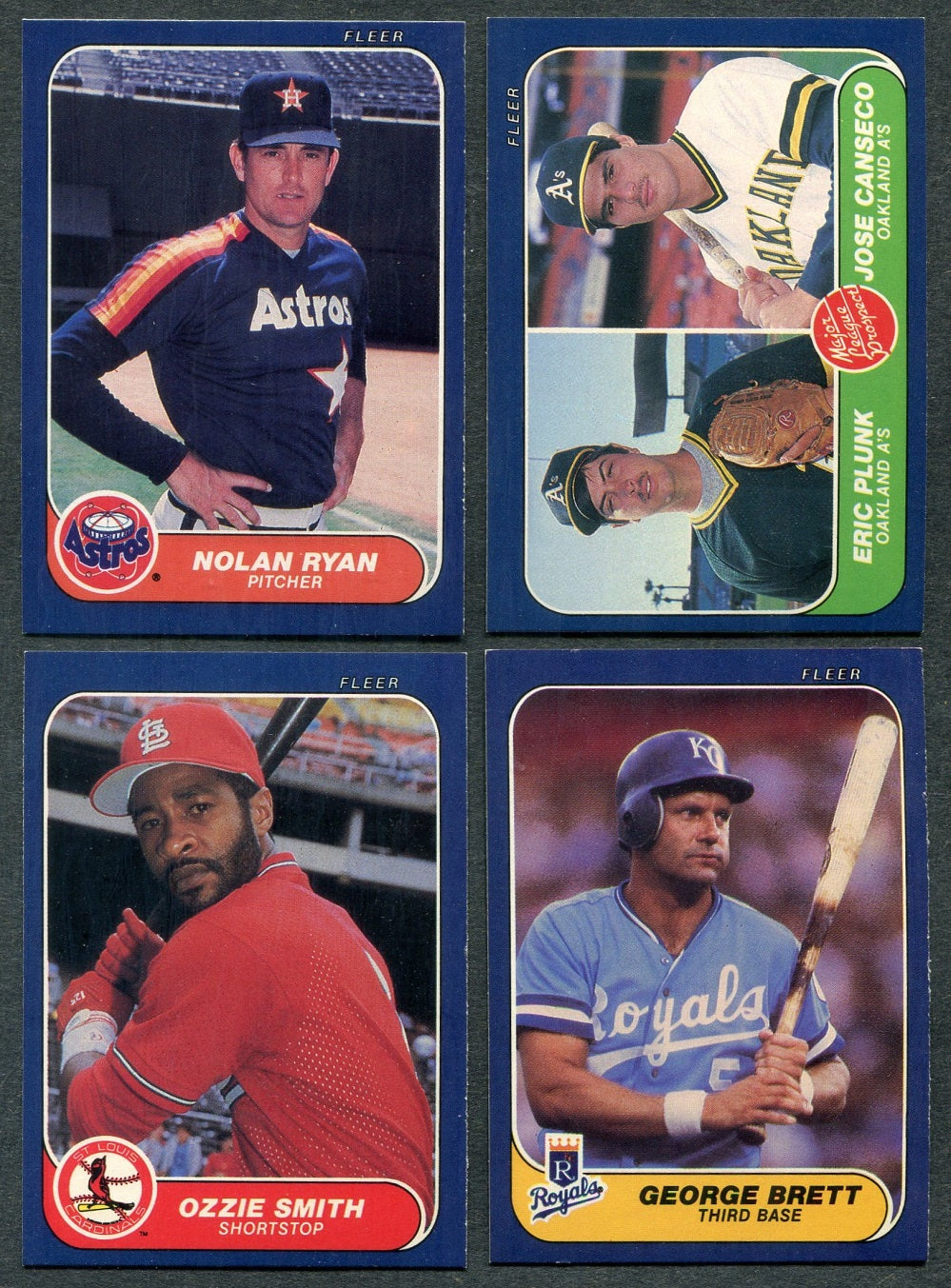 1986 Fleer Baseball Complete Set NM NM/MT (660) (24-672)