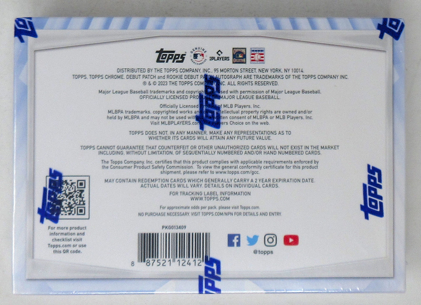 2023 Topps Chrome Baseball Update Series Breaker's Delight Box (Hobby) (1/12)
