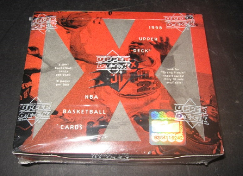 1997/98 1998 Upper Deck SPX Basketball Box (Red/Grey Box) (Hobby) (18/3)