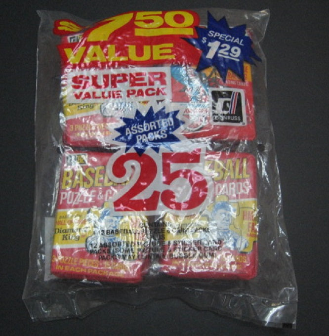 1982 Donruss Baseball Unopened Fun Bag (25 Packs)
