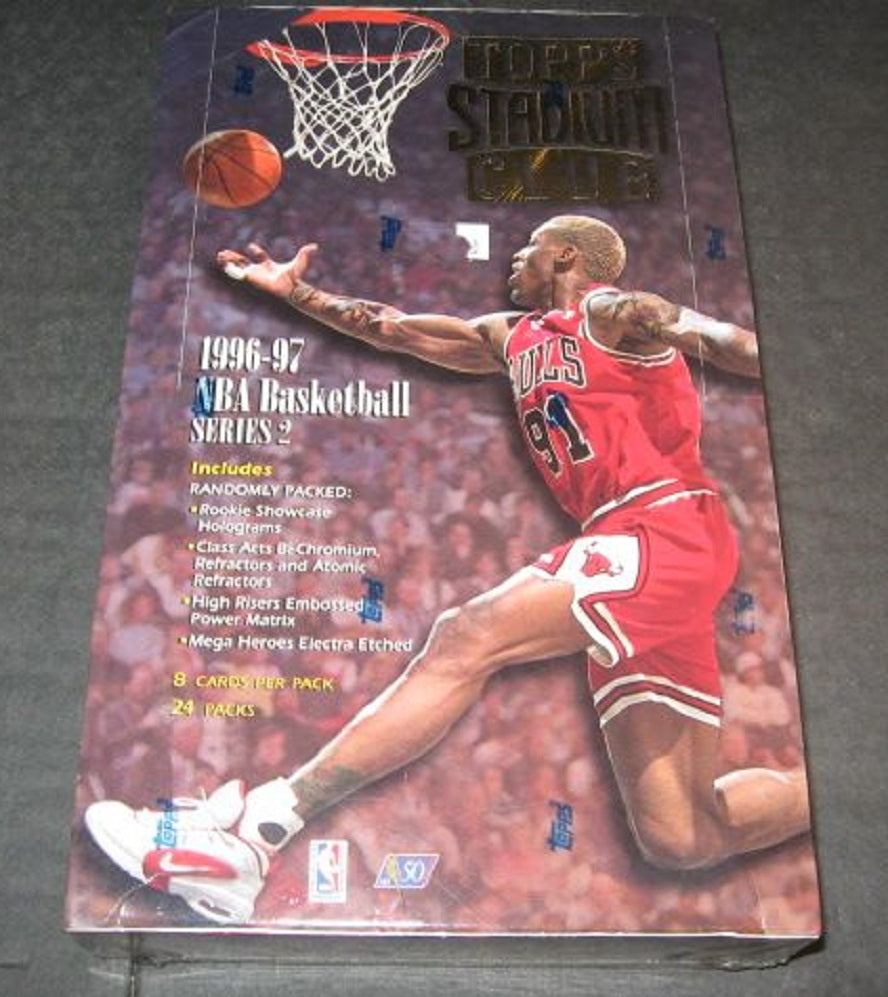 1996/97 Topps Stadium Club Basketball Series 2 Box (Retail) (24/8)