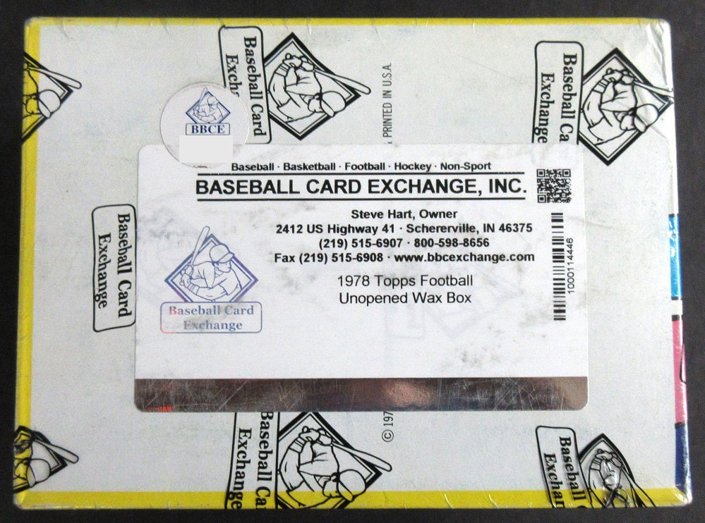 1978 Topps Football Unopened Wax Box (BBCE)